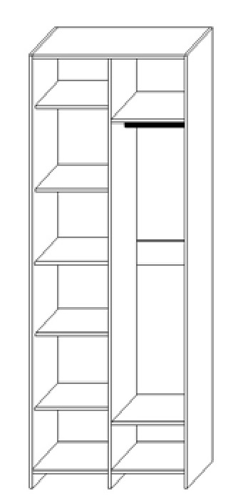 Шкаф двухдверный "2Д Харди 1" КМК 0965.41 №3
