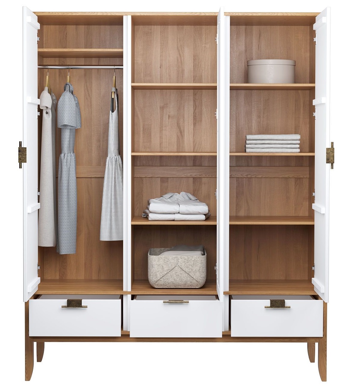 Шкаф 3-х дверный "Бридж" с глухими дверями №5