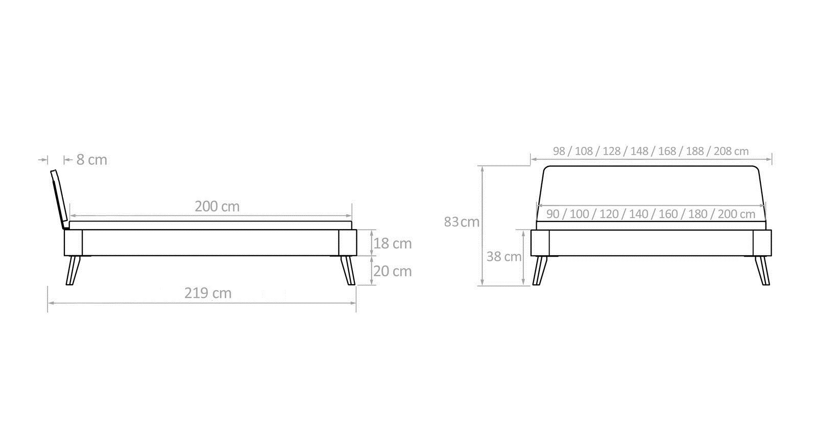 Кровать "Lugo ONE " RO192 №7