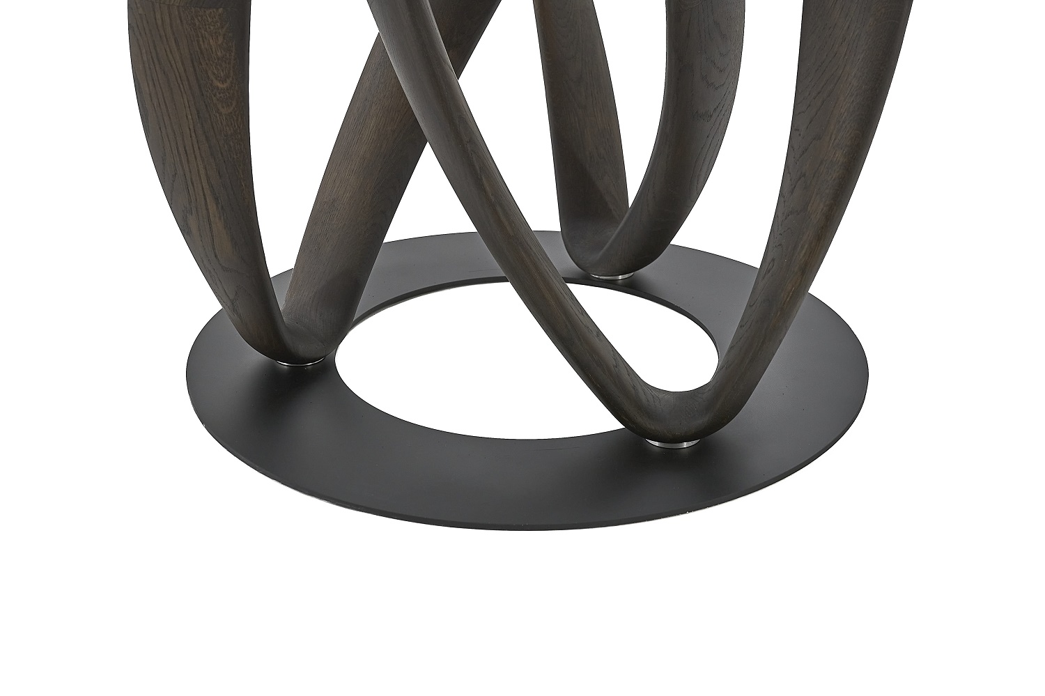 Стол обеденный "Инфинити одиночный" с овальным стеклом 8 мм №0