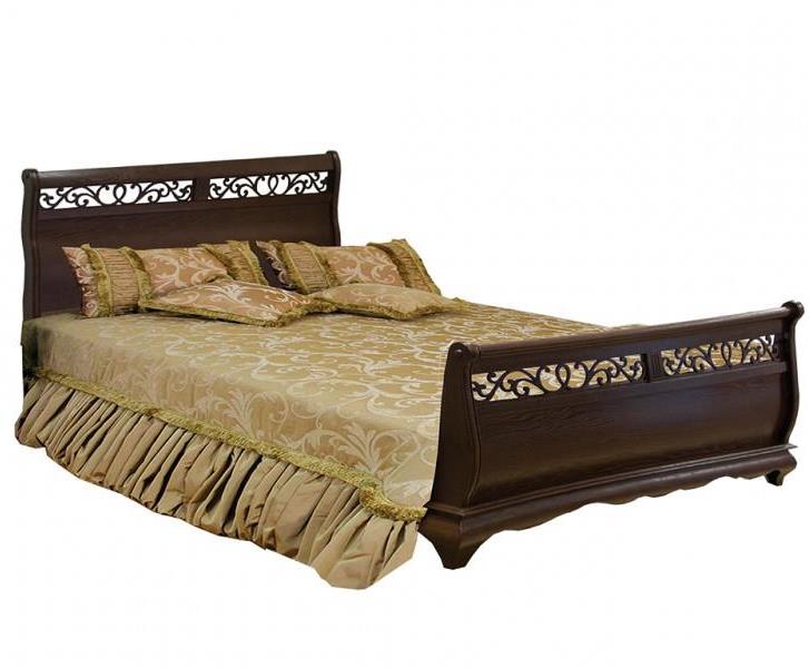 Кровать двуспальная "Оскар" ММ 216-02/16 (б/м, б/к) (1600х2000)