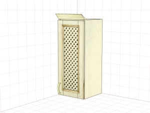 Шкаф настенный "Злата" ЗТ 2630/МР, ЗТ 2630/МР-01