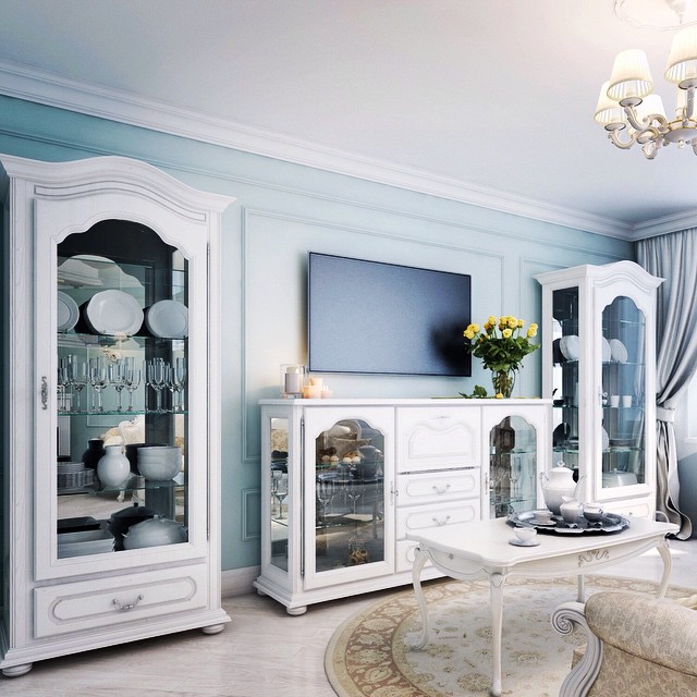 Витрина "Давиль" ММ 126-54 П (стекло декор) №4