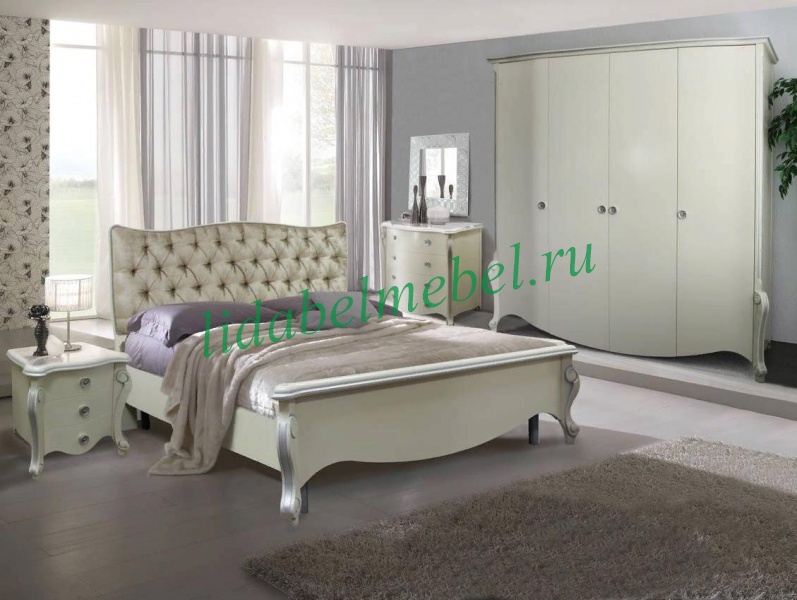 Кровать двуспальная "Луиза" (2000) ММ 227-02/20Б-1 (2000х2000) №0