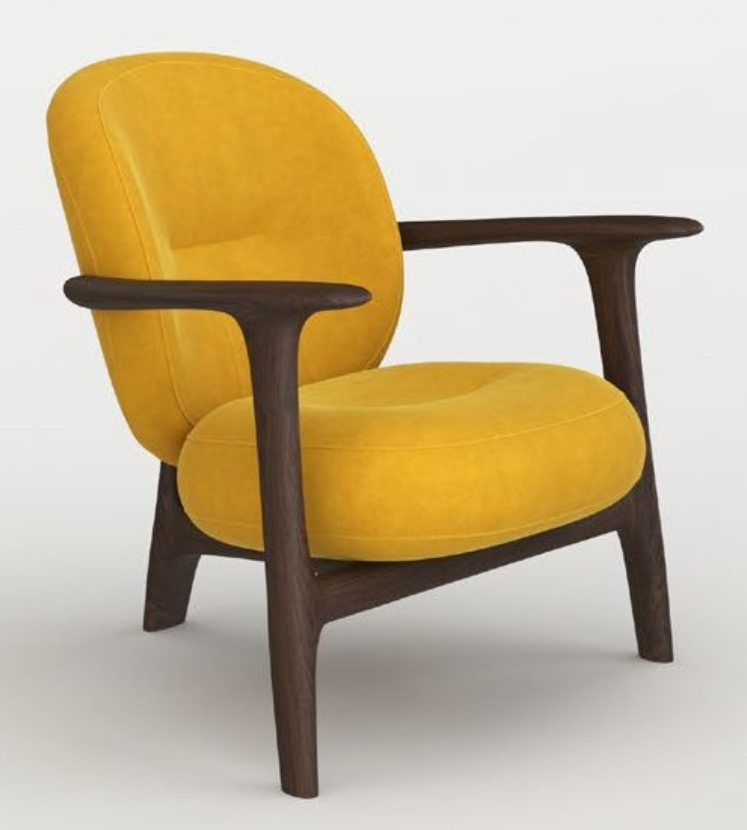 Кресло «Триада» с мягкими элементами из ткани