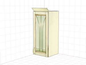 Шкаф настенный "Злата" ЗТ 2930/МВ, ЗТ 2930/МВ-01