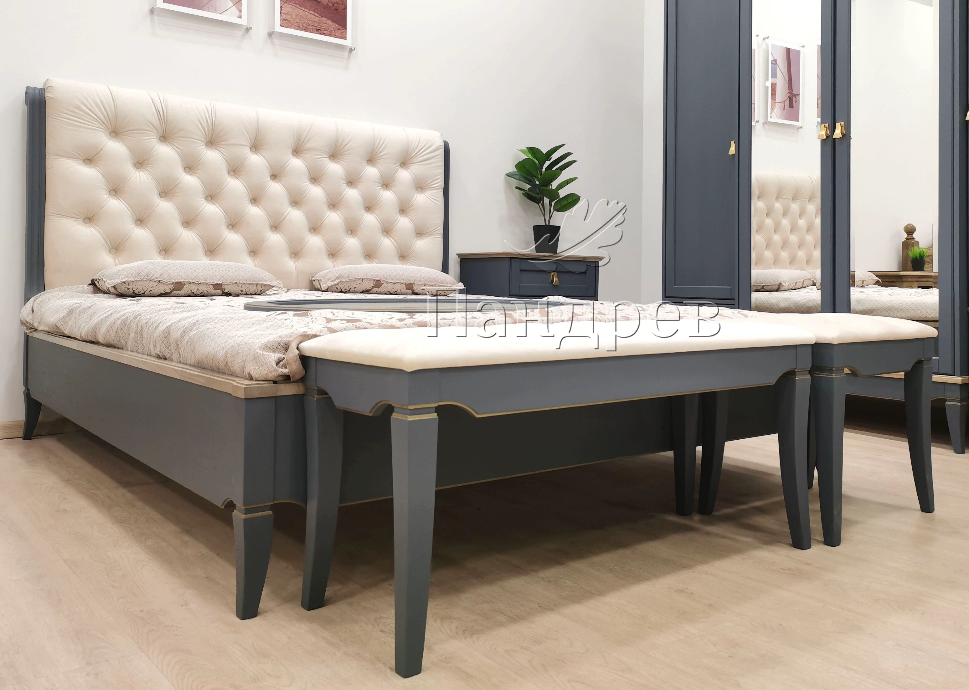 Кровать двуспальная "Тельма" ГМ 6581-13 №0