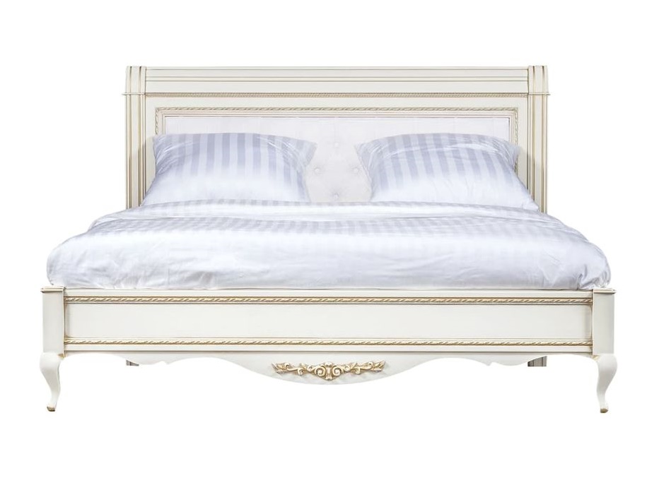 Кровать двуспальная "Неаполь" T-466 / Т-488 с обивкой №0