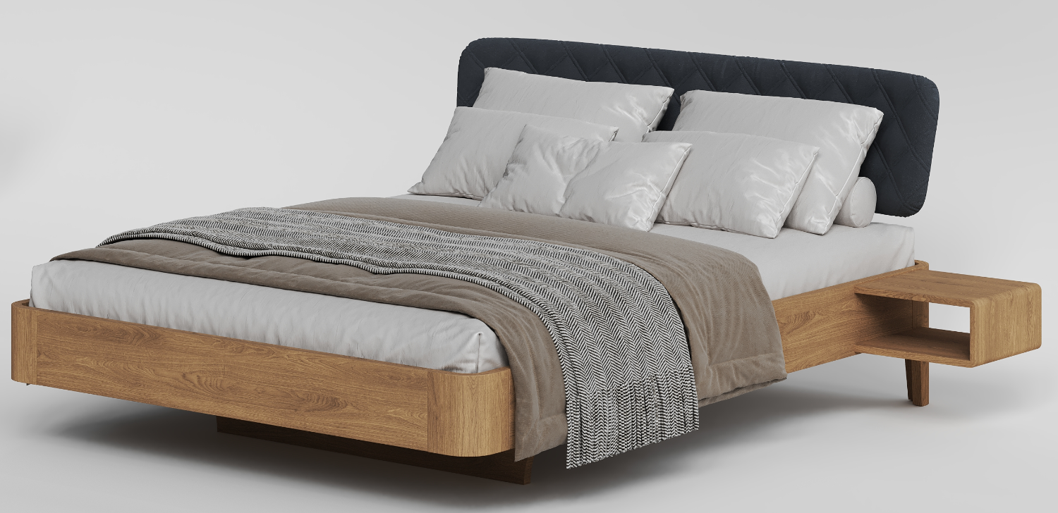 Кровать "ButterFly" с подсветкой и тумбочками RO196 №3