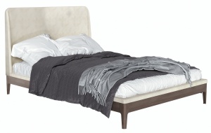 Кровать двуспальная "Энзо" ВМФ-2705 (без основания, Avelina 9534) 1600