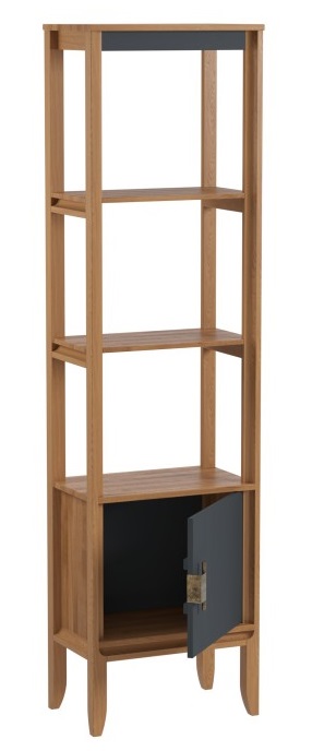 Стеллаж "Бридж" сквозной узкий с 1-ой дверью (10) №0