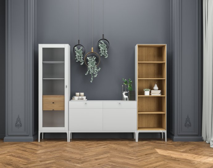 Открытый шкаф для книг "Верона" Т-871 №1