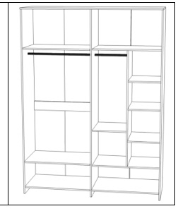 Шкаф "Монтиз 4Д " КМК 1003.1 №3
