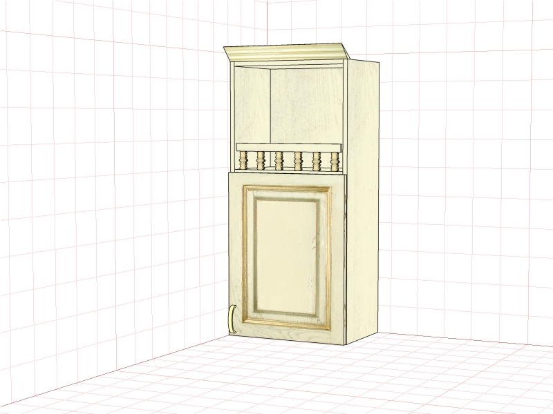 Шкаф настенный "Злата" ЗТ 2845(01)
