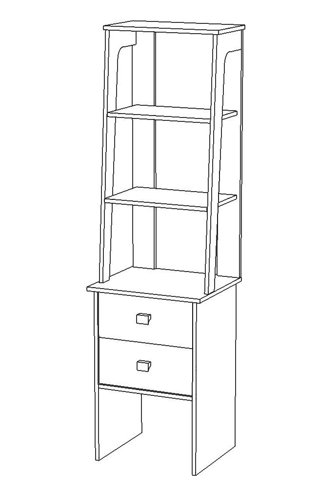 Стеллаж "2Я Скандинавия" КМК 0905.19 №0