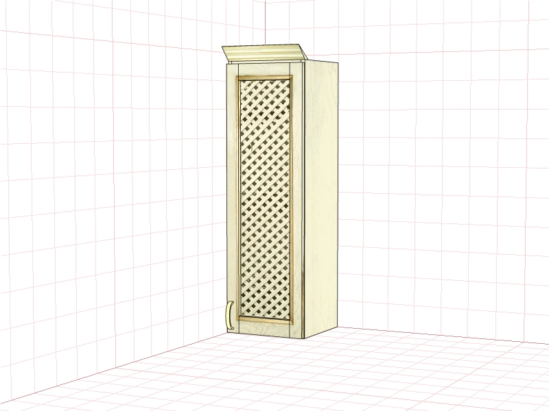 Шкаф настенный "Злата" ЗТ 2630/Р(01)