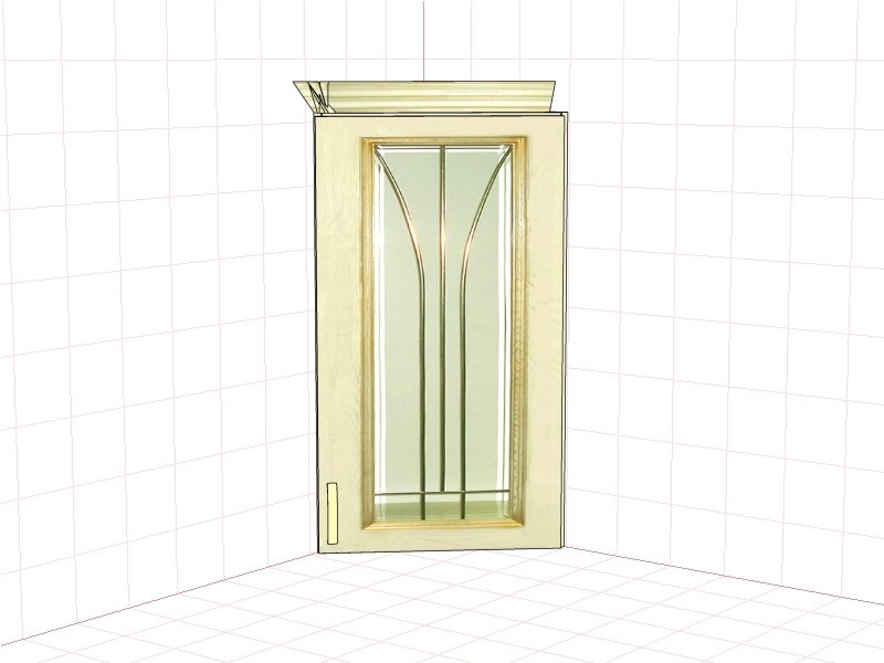 Шкаф настенный "Злата" ЗТ 3730/МВ, ЗТ 3730/МВ-01