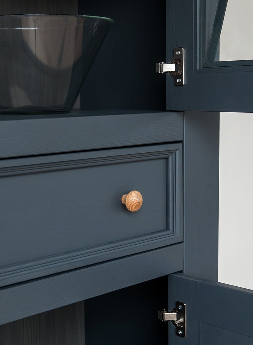 Шкаф для посуды широкий "Форест Графит" 4 двери 1 ящик №3