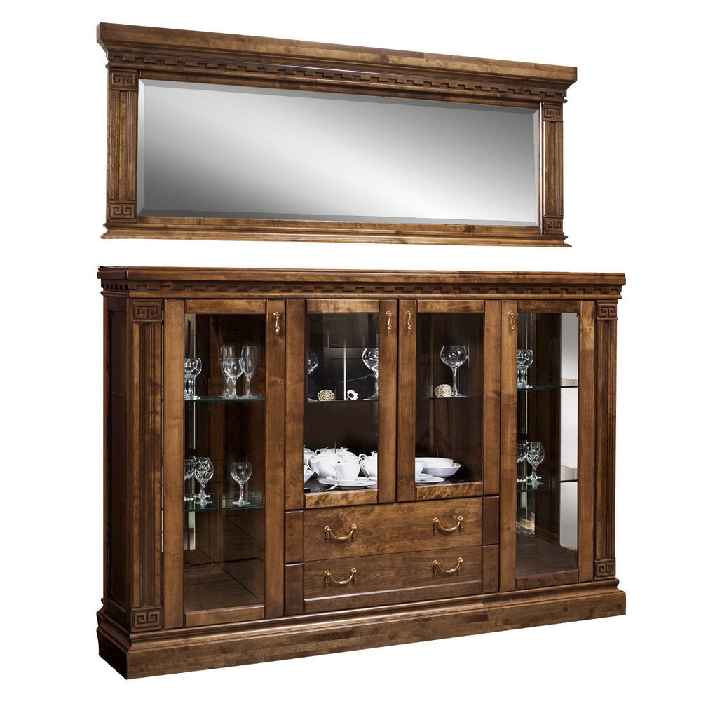 Тумба "Ривьера" ГМ 5851 с витриной и ящиками №0