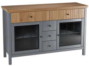 Тумба "Сканди" 232СТЧ стеклянные двери