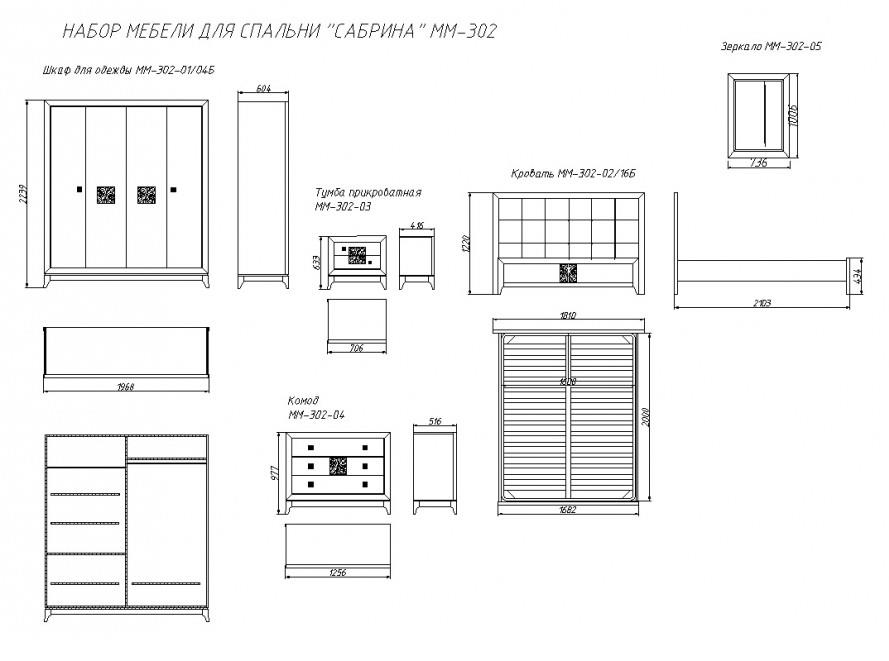Комод "Сабрина" ММ-302-04 №0