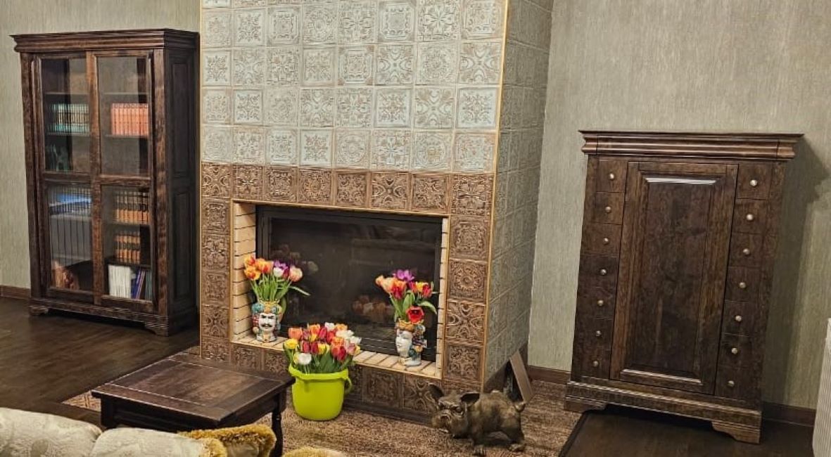 Шкаф-купе для книг двухдверный «Луи Филипп» МО 26.02 (образец) №1