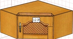 Секция антресольная Вилия 12Р (12ГР) ВМ 3472/Р