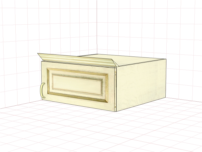 Шкаф кухонный "Злата" ЗТ 1860/М, ЗТ 1860/М-01