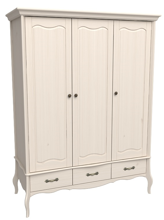 Шкаф трехдверный "Лебо" с глухими дверями №0