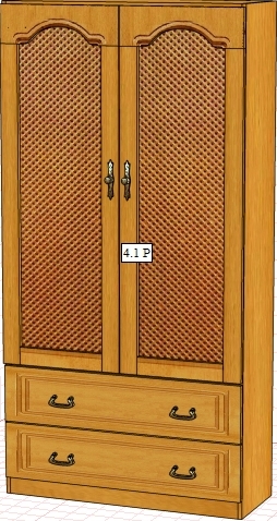 Шкаф Вилия 4.1Р (4.1ГР) ВМ 0535/Р