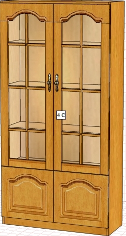 Шкаф Вилия 4С (4ГС) ВМ 0435/С