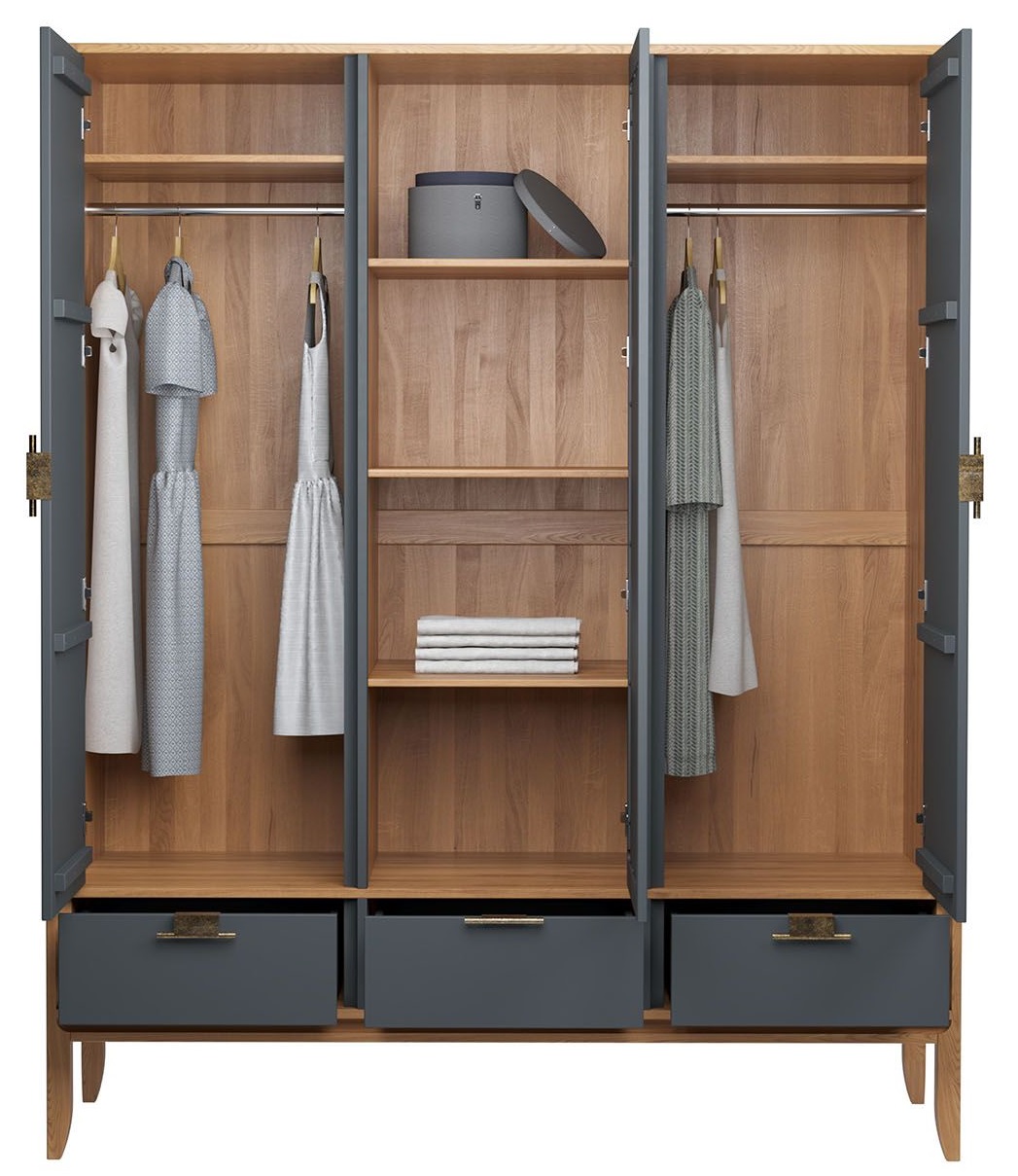 Шкаф 3-х дверный "Бридж" с зеркалом №6