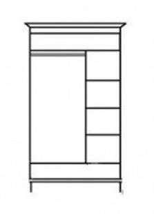 Шкаф двухдверный "Оскар" ММ 216-01/02Б №2