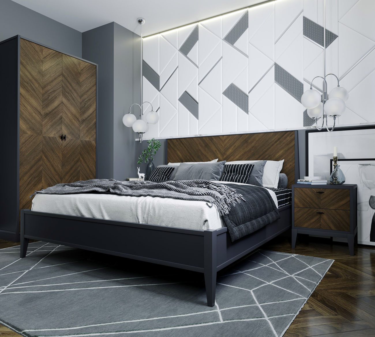 Кровать двуспальная "Тоскана" Т-960 (1600) №1