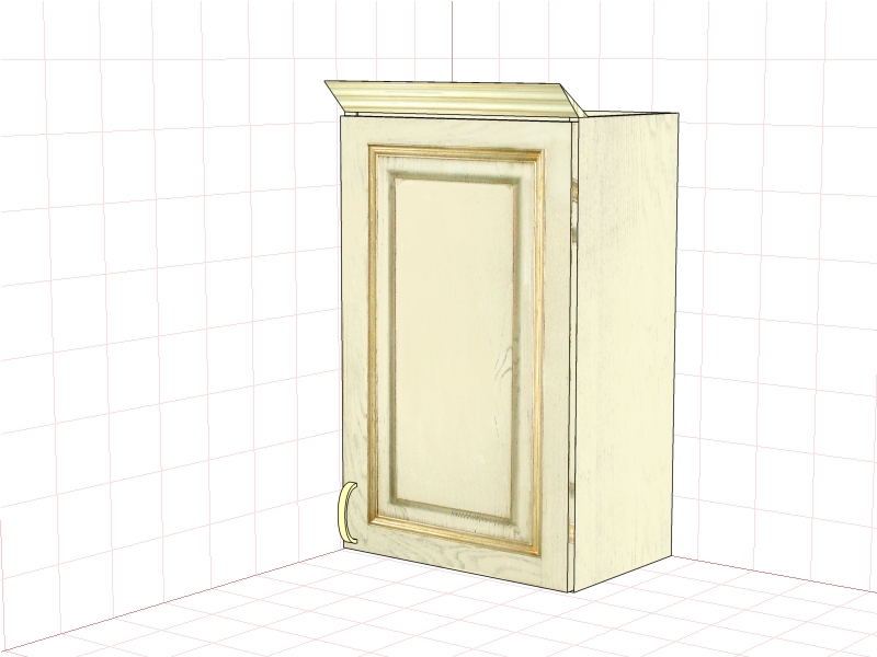 Шкаф настенный "Злата" ЗТ 2645/М, ЗТ 2645/М-01