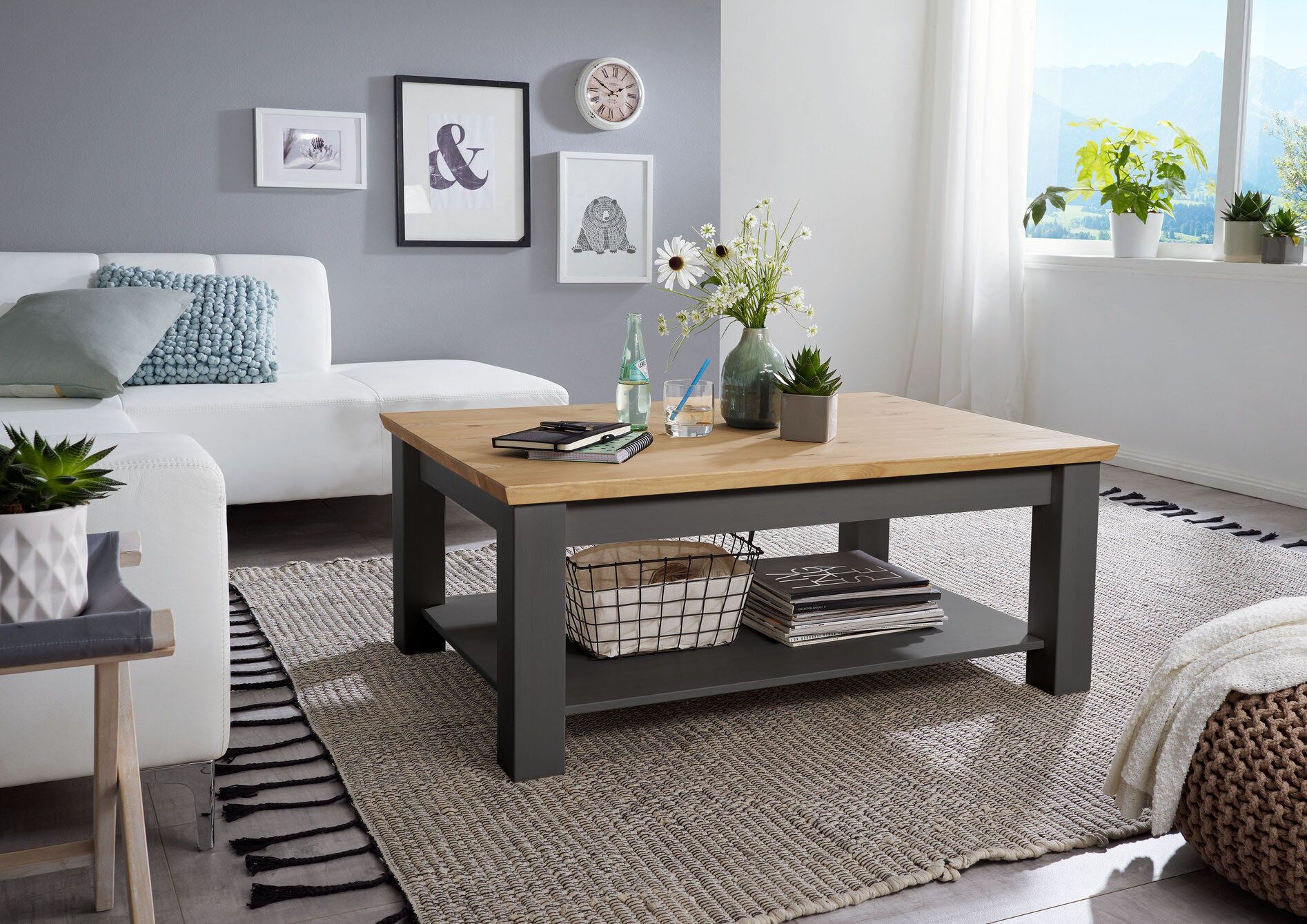 Стол журнальный "Форест Графит" большой  №1