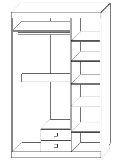 Шкаф трехдверный 3Д2Я "Лондон" КМК 0467.23 №0