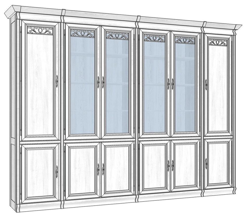 Шкаф книжный "Оскар #1"