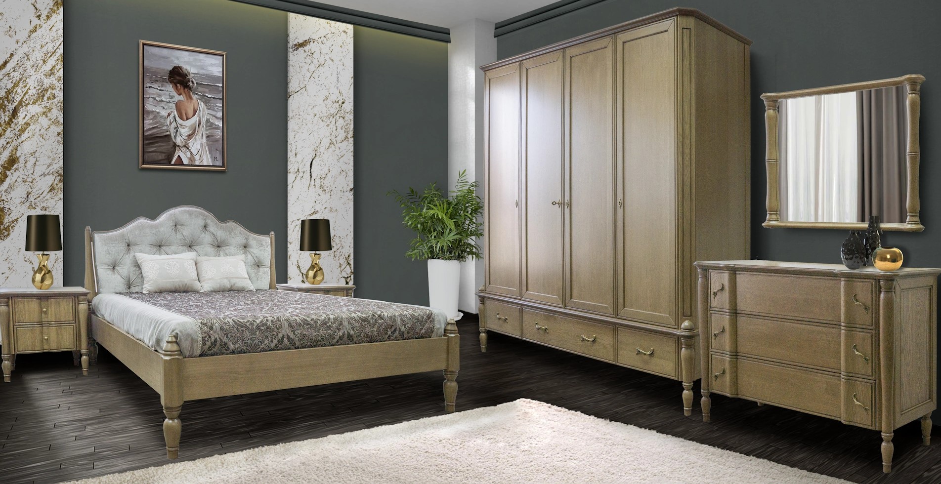 Спальня "Анита" #1 ММ-417