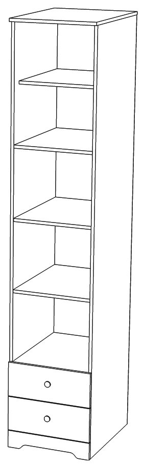 Шкаф "Атланта 1Д2Я" КМК 0741.5 №2