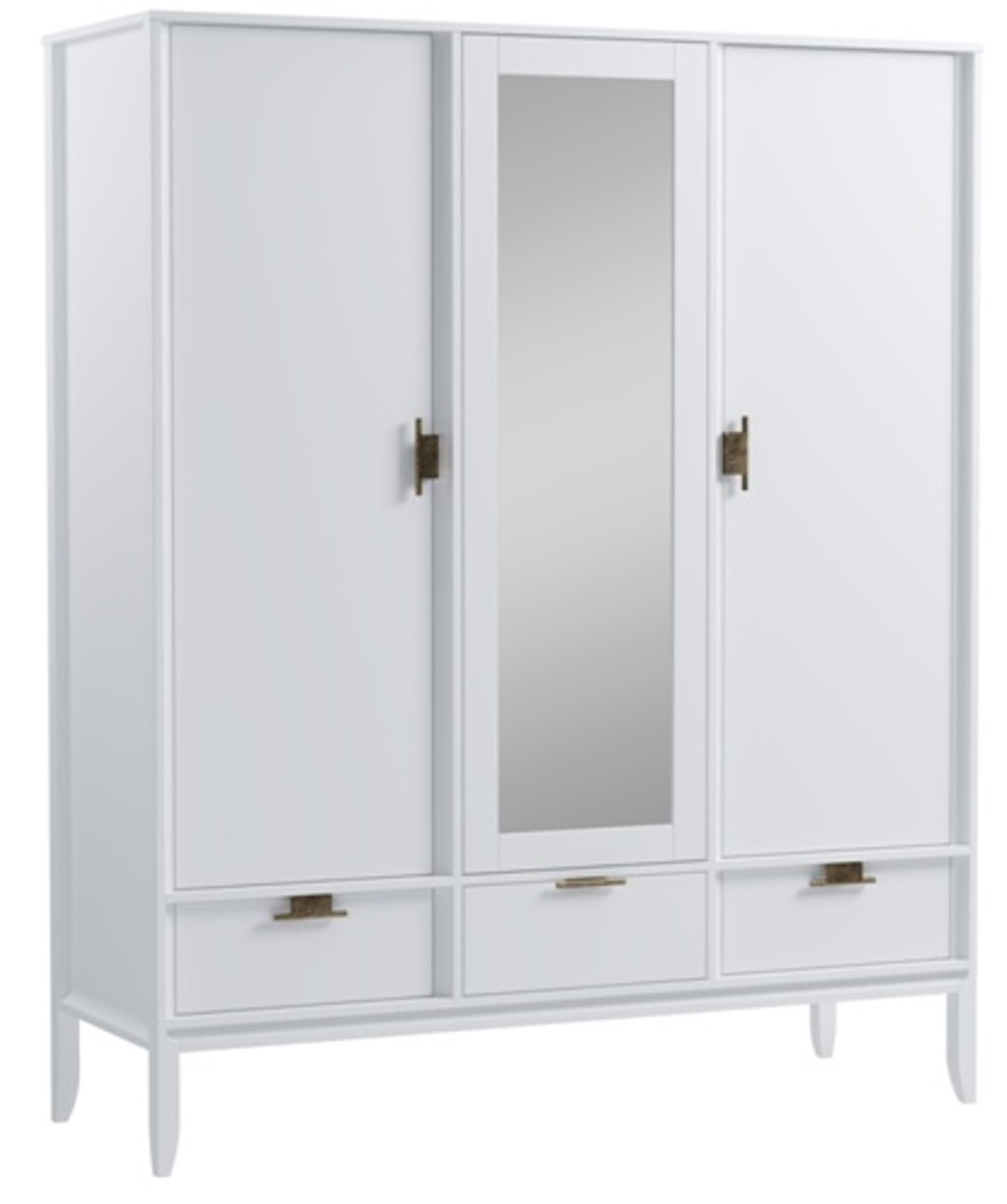 Шкаф 3-х дверный "Бридж" с зеркалом №4