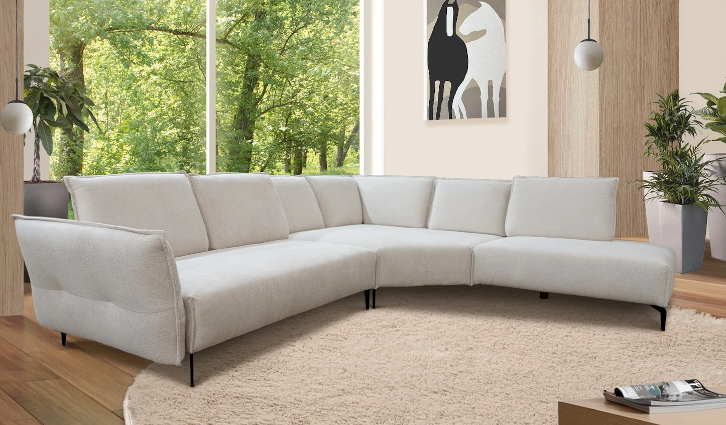 Диван угловой "Рон" ММ-1666075 SV (01)