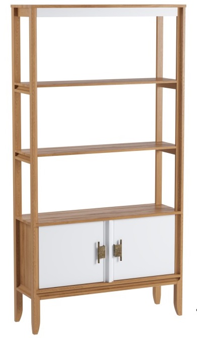 Стеллаж "Бридж" сквозной широкий с 2-мя дверями (020) №1