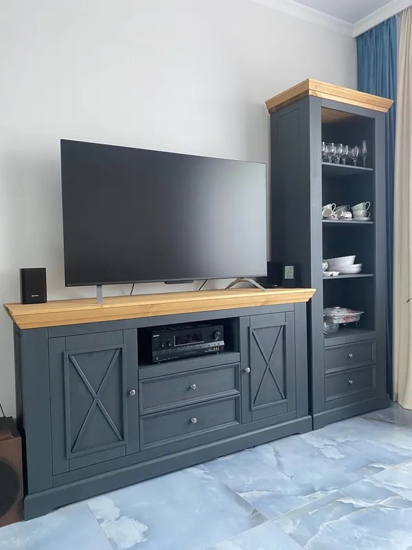 Комод "Форест Графит" 2 двери 2 ящика №0