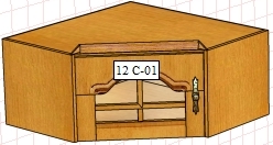 Секция антресольная Вилия 12С (12ГС) ВМ 3472/С №10