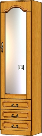 Шкаф Вилия 1З (1ГЗ)