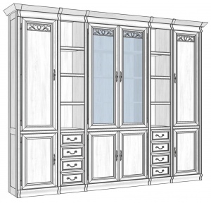 Шкаф книжный "Оскар # 2"