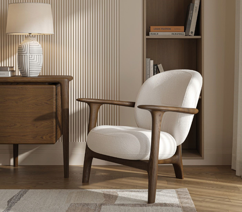 Кресло «Триада» с мягкими элементами из ткани №5