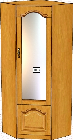 Шкаф Вилия 10З (10ГЗ) ВМ 0972/З