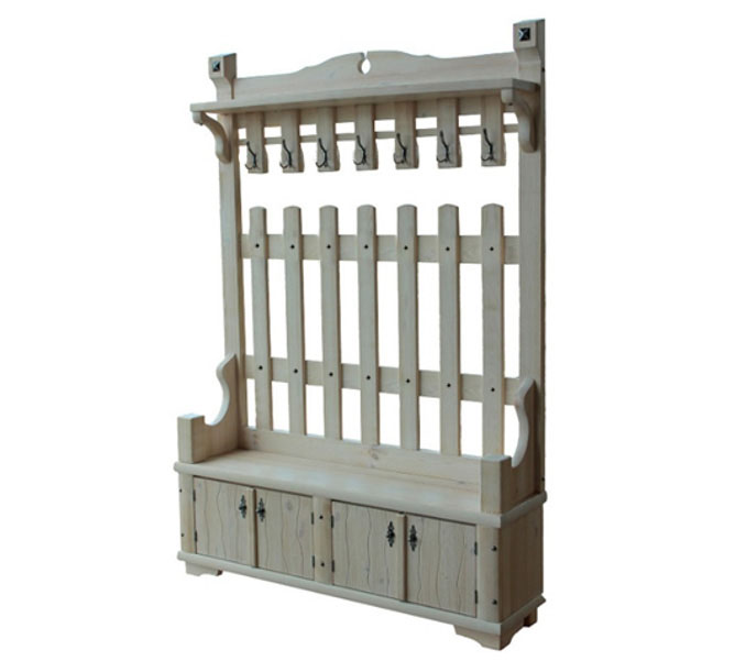 Вешалка с закрытой тумбой "Хлоя" 2